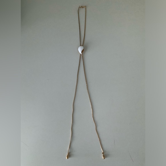 Vintage 1980’S AVON Lariat 26” Adjustable long Shell Gold Necklace BRAND NEW - Picture 5 of 11